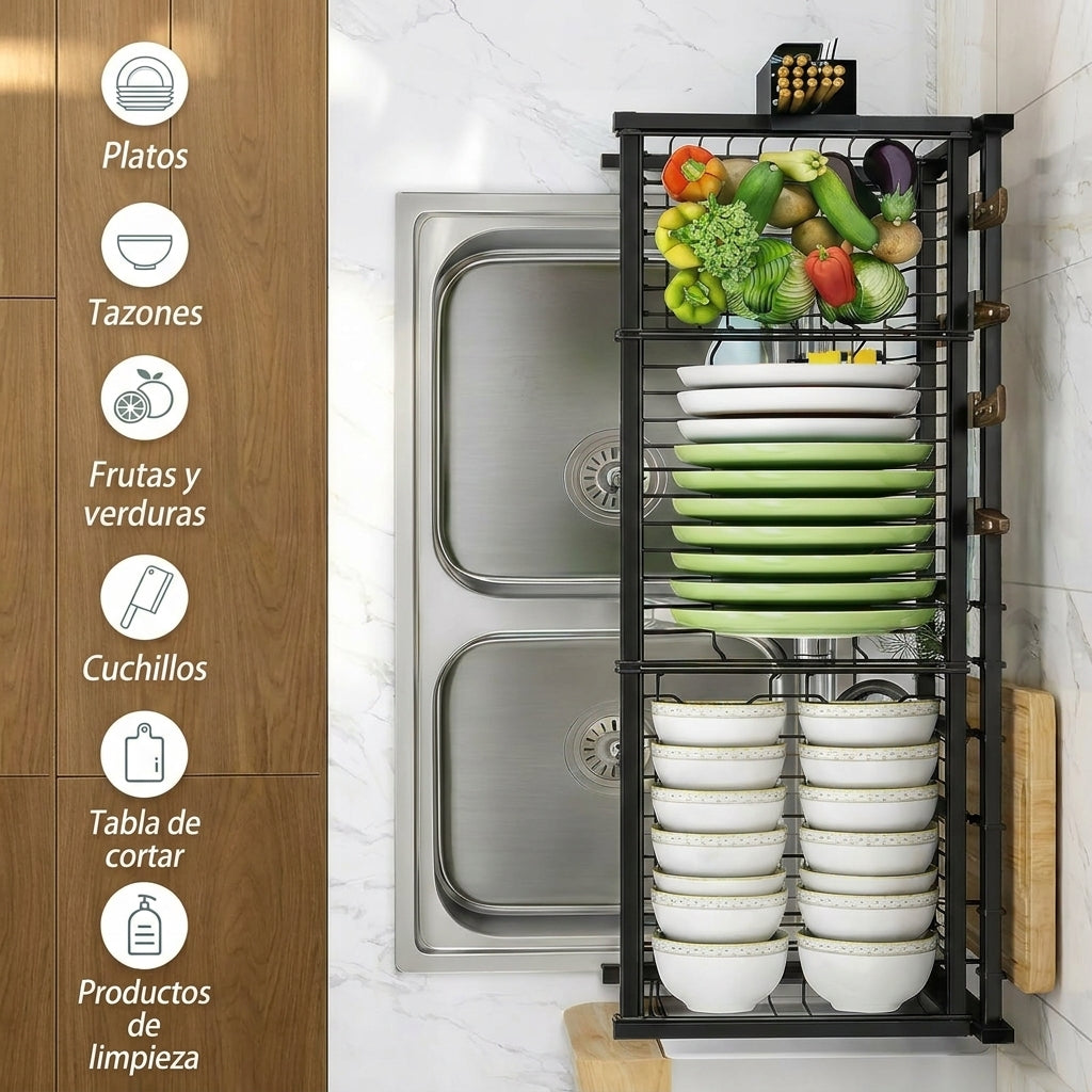 Platera De Cocina Con Dos Pozos (envío gratis)